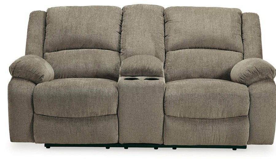 Living Room Ashley Furniture | Draycoll Power Reclining Loveseat With Console