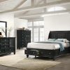 Bedroom Coaster Z2 Premium | Sandy Beach Black Queen Four Piece Bedroom Set