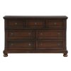 Bedroom Homelegance (Homerica East) | Homelegance Cumberland Dresser In Brown Cherry 2159-5