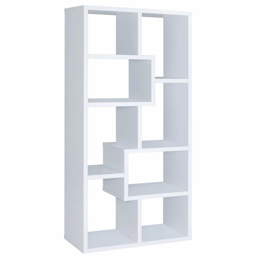 Home Office Coaster Z2 Premium | G800136 Casual White Bookcase