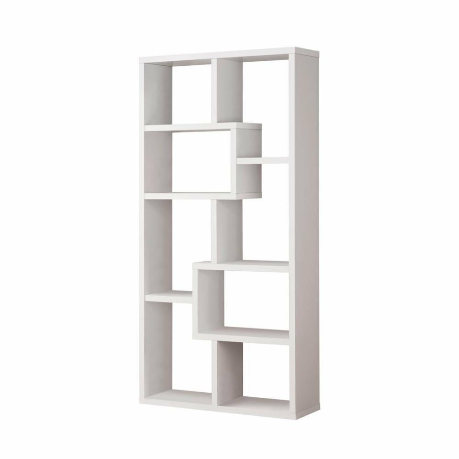 Home Office Coaster Z2 Premium | G800136 Casual White Bookcase