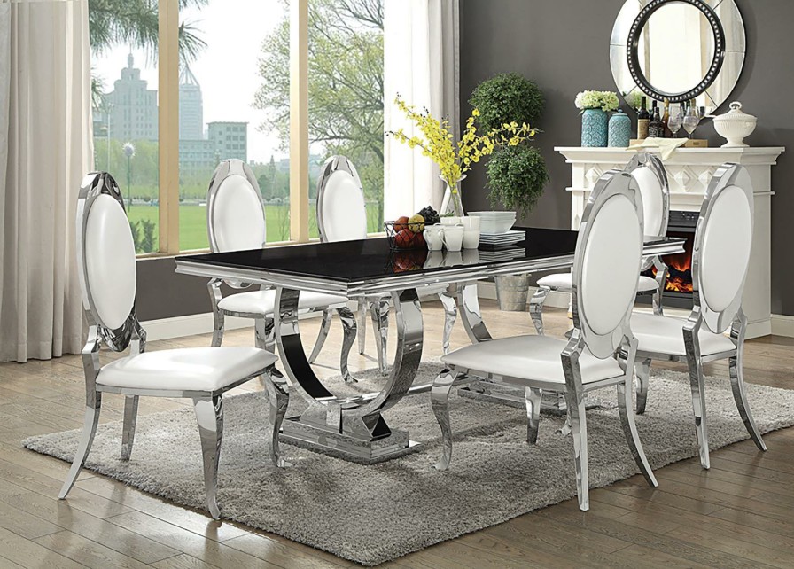 Dining Room Coaster Z2 Premium | 107871 S5 5 Pc Set (Tbl+4Chairs)