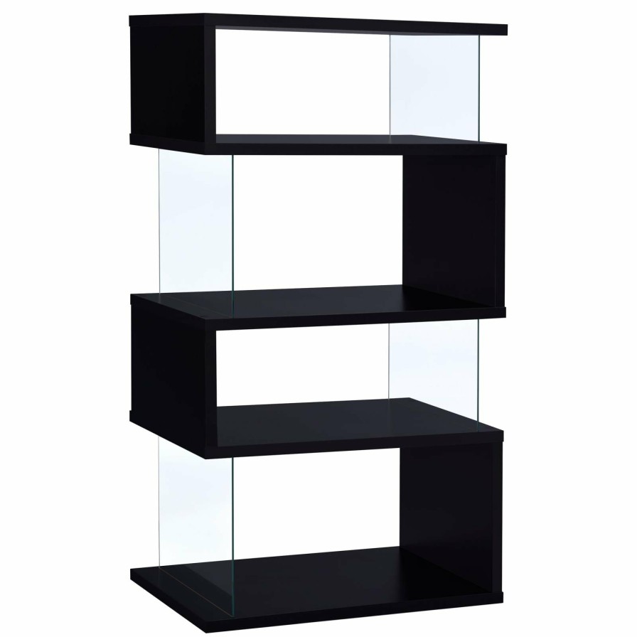 Home Office Coaster Z2 Premium | G800340 Casual Black Bookcase