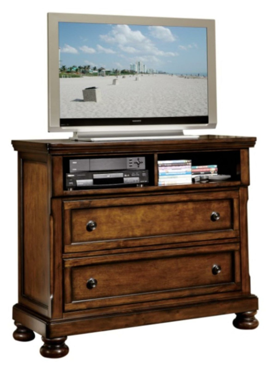 Bedroom Homelegance (Homerica East) | Homelegance Cumberland Tv Chest In Brown Cherry 2159-11