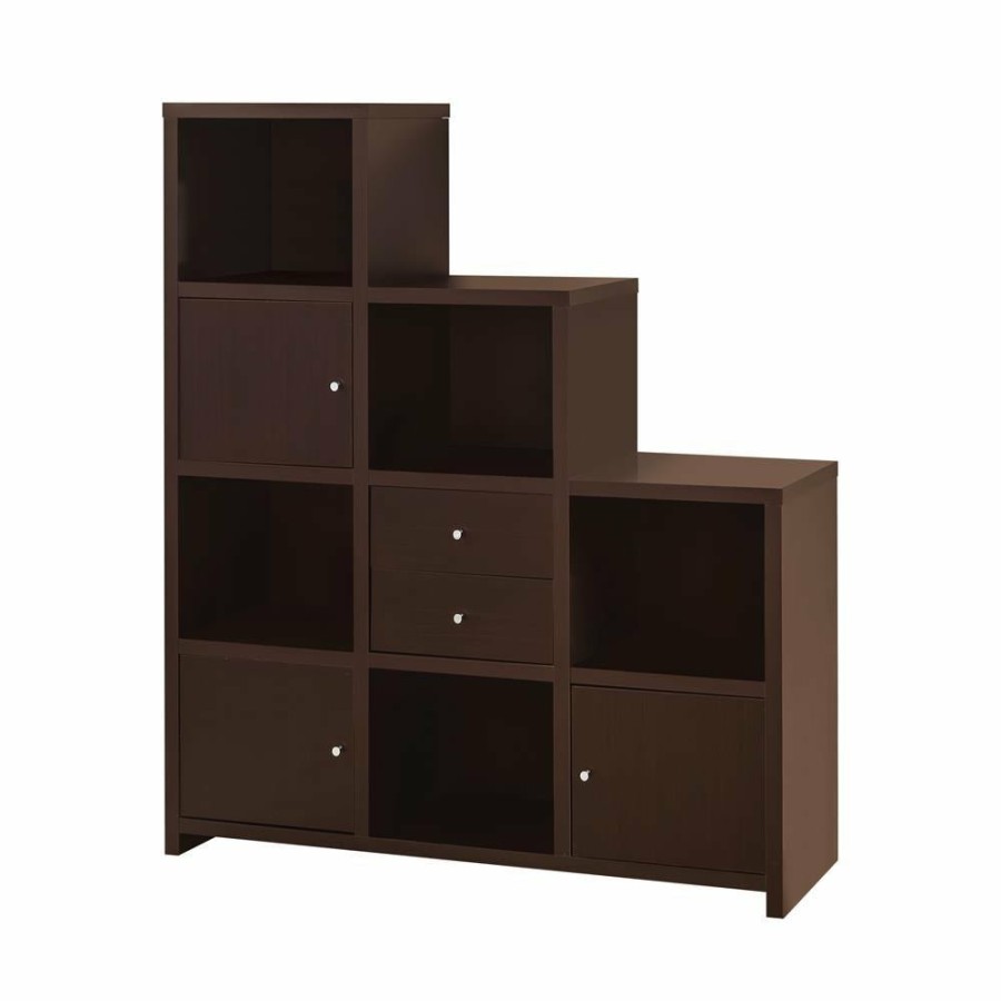 Home Office Coaster Z2 Premium | G801170 Contemporary Cappuccino Bookcase