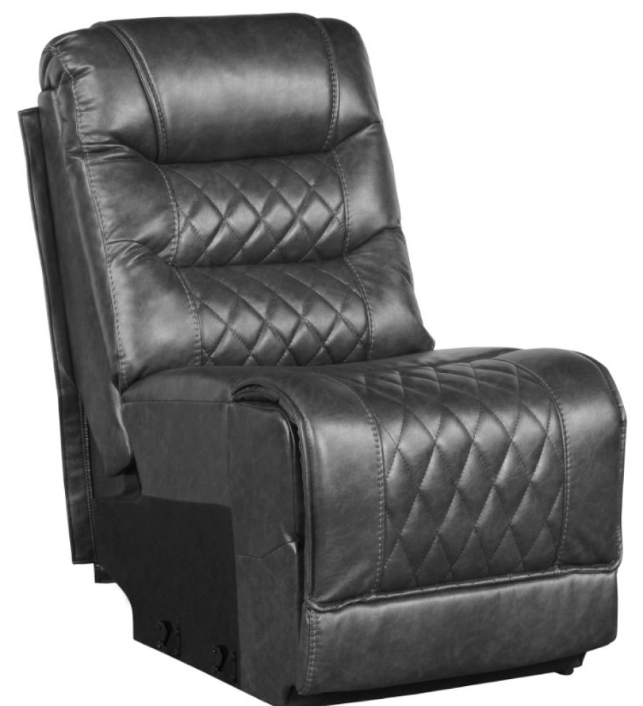 Living Room Homelegance (Homerica East) | Homelegance Furniture Putnam Armless Chair In Gray 9405Gy-Ac