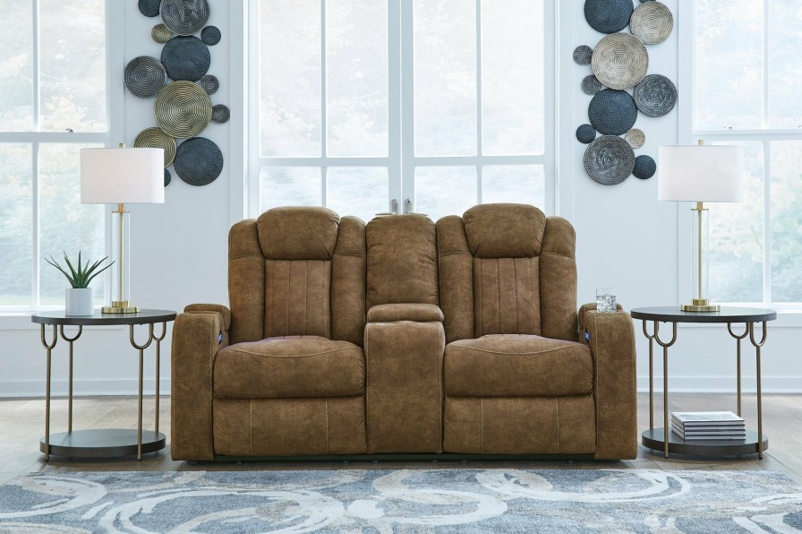 Living Room Ashley Furniture | Wolfridge Power Reclining Loveseat