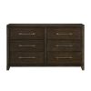 Bedroom Homelegance (Homerica East) | Homelegance Griggs Dresser In Dark Brown 1669-5