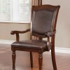 Dining Room FOA East | Sylvana Brown Cherry/Espresso Arm Chair (2/Ctn)