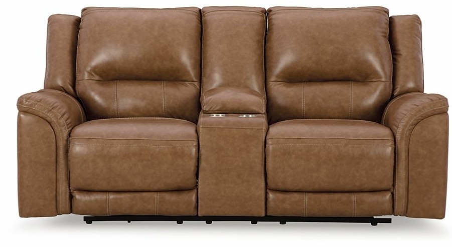 Living Room Ashley Furniture | Trasimeno Power Reclining Loveseat With Console