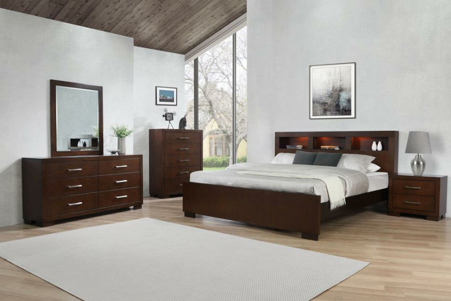 Bedroom Coaster Z2 Premium | Jessica Dark Cappuccino California King Five Piece Bedroom Set With Storage Bed