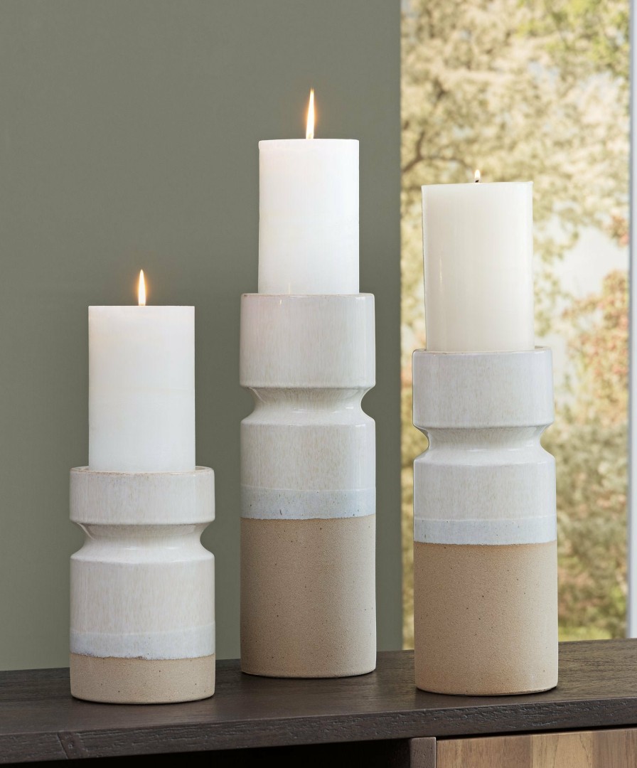 Accessories Ashley Furniture | Hurston Candle Holder (Set Of 3)