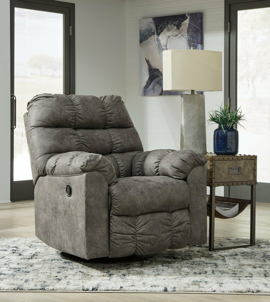 Living Room Ashley Furniture | Derwin Swivel Glider Recliner