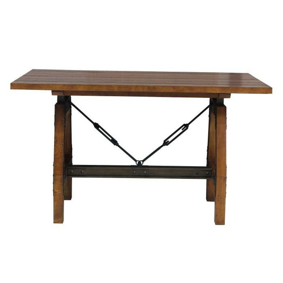 Dining Room Homelegance (Homerica East) | Homelegance Holverson Counter Height Table In Rustic Brown 1715-36