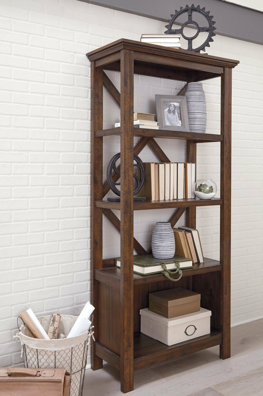 Home Office Ashley Furniture | Baldridge 75" Bookcase