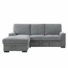 Living Room Homelegance (Homerica East) | Homelegance Furniture Morelia 2Pc Sectional With Pull Out Bed And Left Chaise In Dark Gray