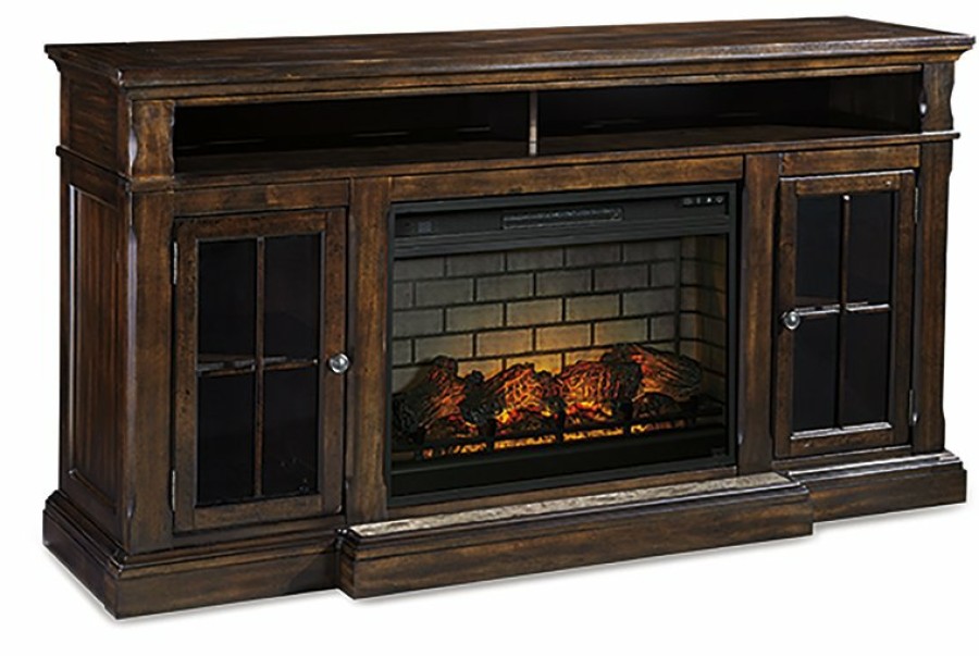 Entertainment Ashley Furniture | Roddinton 72" Tv Stand With Electric Fireplace