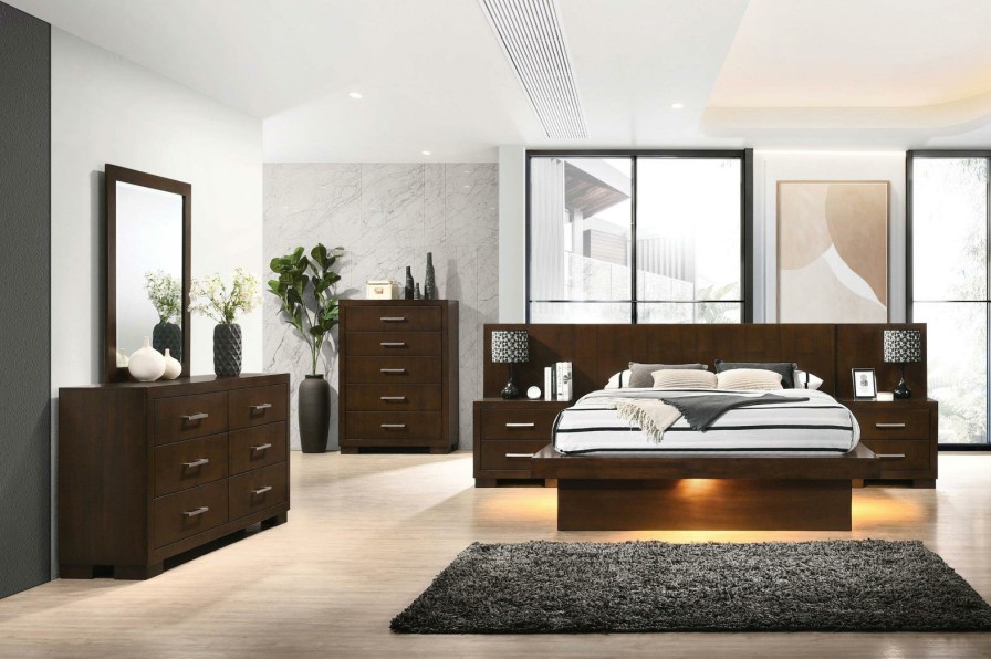 Bedroom Coaster Z2 Premium | Jessica Dark Cappuccino Queen Four Piece Bedroom Set