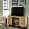 Entertainment Ashley Furniture | Freslowe Tv Stand With Electric Fireplace