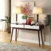 Living Room ACME | Christa Espresso & White Sofa Table