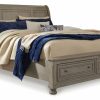 Bedroom Ashley Furniture | Lettner Bed With 2 Storage Drawers