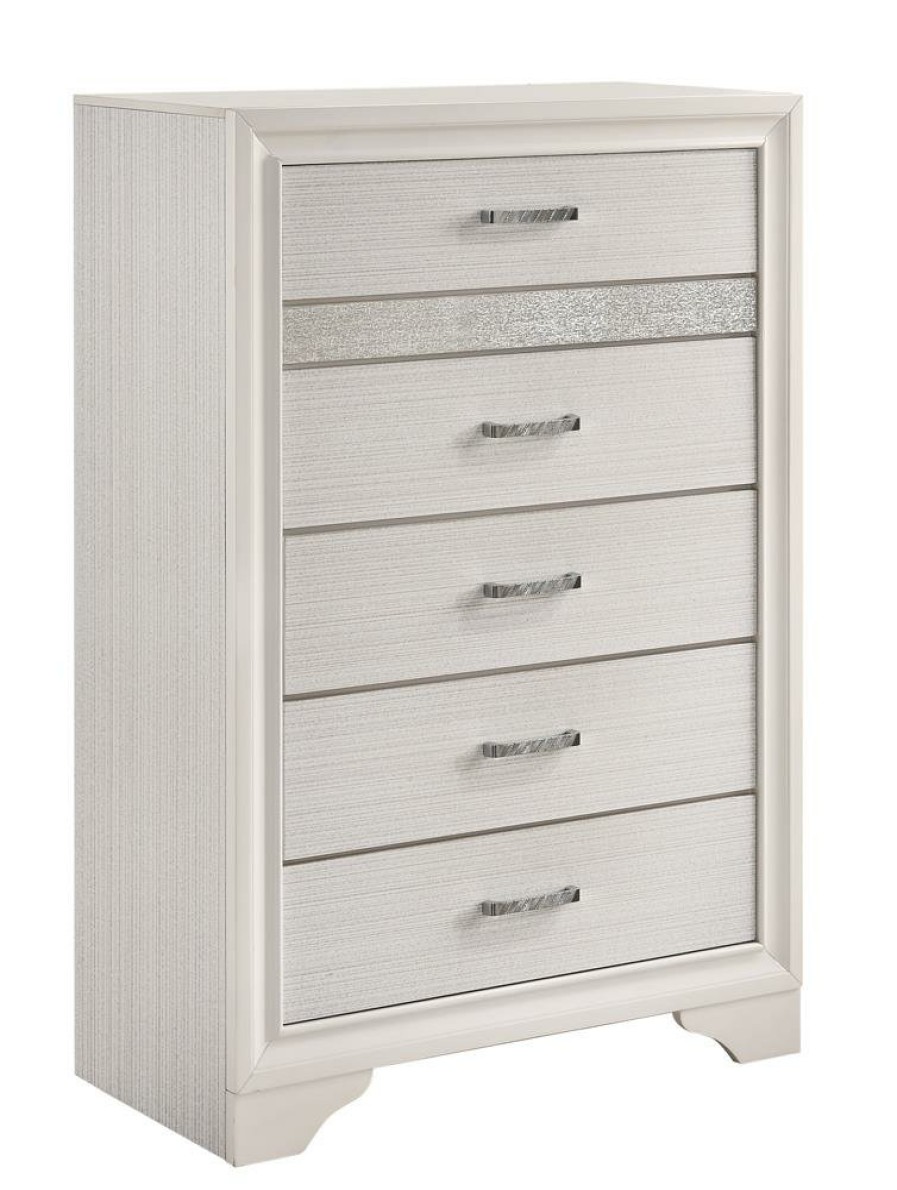 Bedroom Coaster Z2 Premium | Miranda Modern Five Drawer Chest With Hidden Jewelry Tray