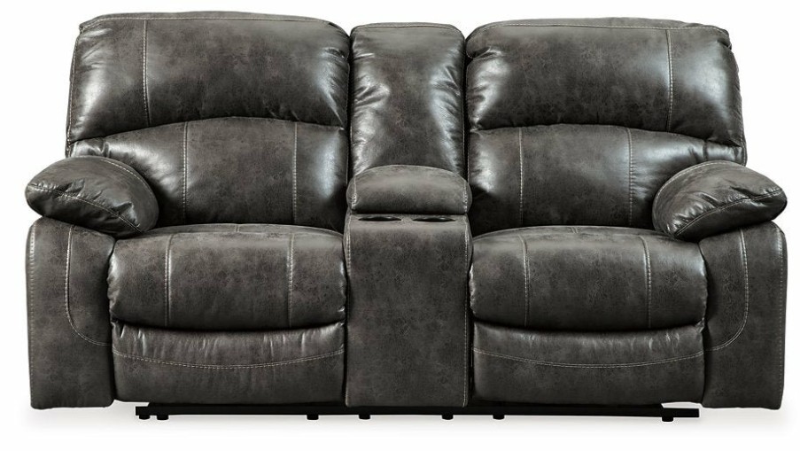 Living Room Ashley Furniture | Dunwell Power Reclining Loveseat With Console