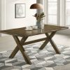 Dining Room Coaster Z2 Premium | Alston Rustic Knotty Nutmeg Dining Table