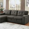 Living Room FOA East | Sammy Sectional, Dark Gray