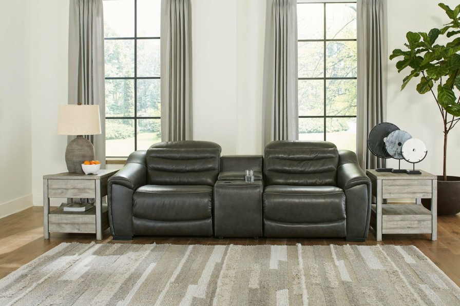 Living Room Ashley Furniture | Center Line 3-Piece Power Reclining Loveseat With Console