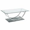 Living Room Coaster Z2 Premium | G704988 Contemporary Chrome Coffee Table