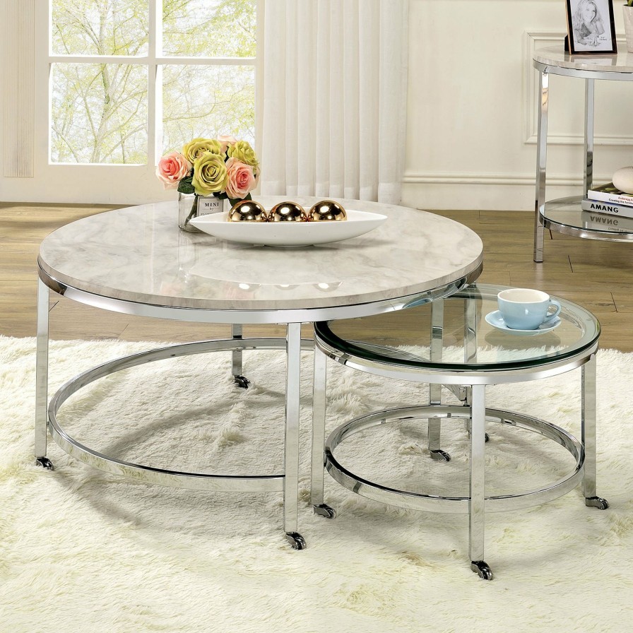 Living Room FOA East | Shauna Coffee Table W/ Nesting Table