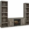 Entertainment Ashley Furniture | Wynnlow 3-Piece Entertainment Center With Electric Fireplace