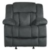 Living Room Homelegance (Homerica East) | Homelegance Furniture Laurelton Glider Reclining Chair In Charcoal 9636Cc-1