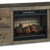 Entertainment Ashley Furniture | Trinell Tv Stand With Electric Fireplace