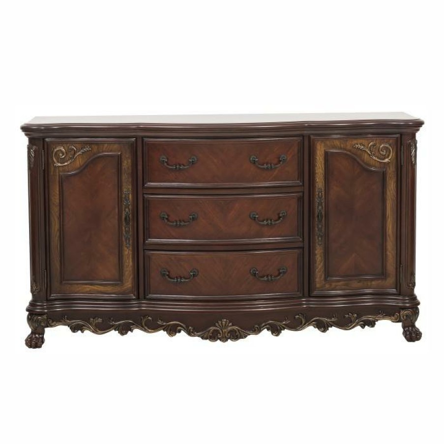 Dining Room Homelegance (Homerica East) | Homelegance Deryn Park Buffet/Server In Dark Cherry 2243-55