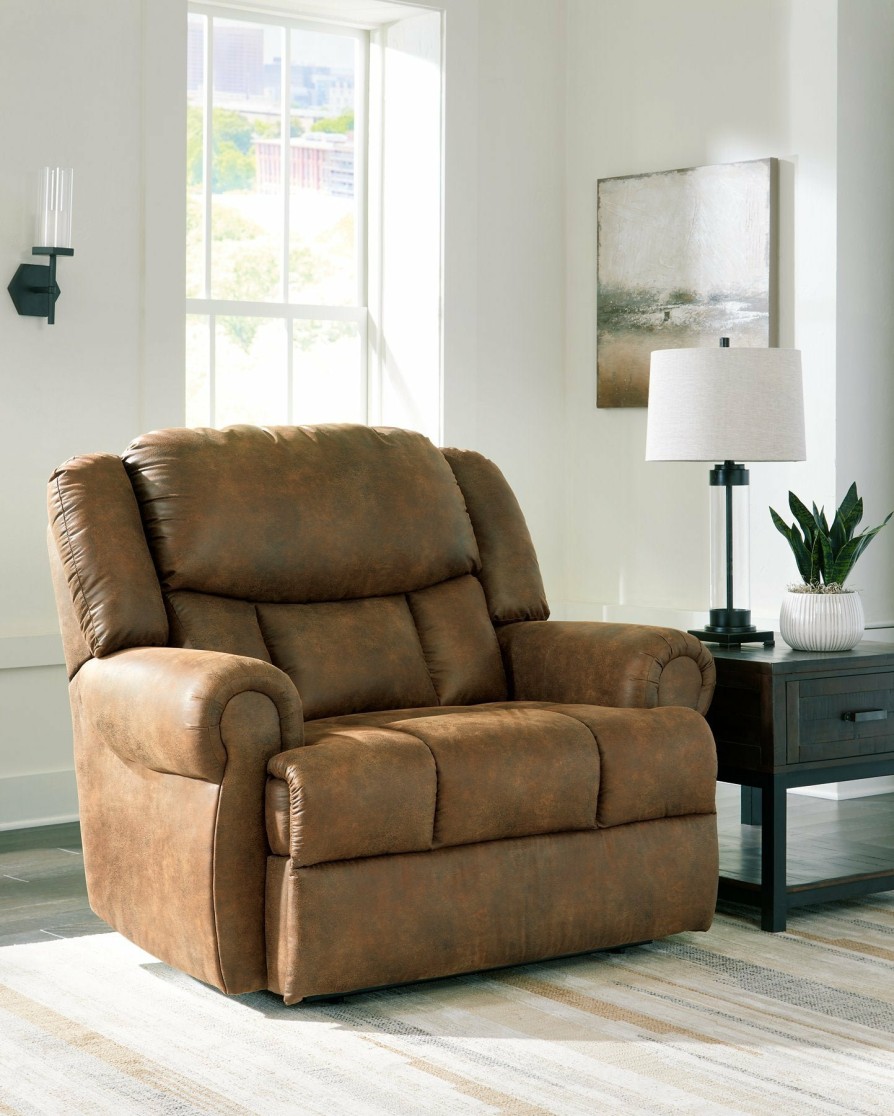 Living Room Ashley Furniture | Boothbay Oversized Power Recliner