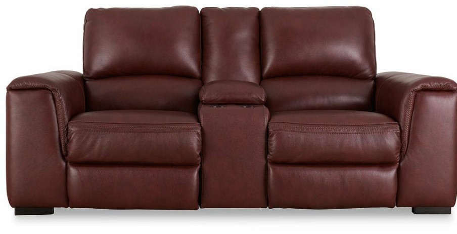 Living Room Ashley Furniture | Alessandro Power Reclining Loveseat With Console