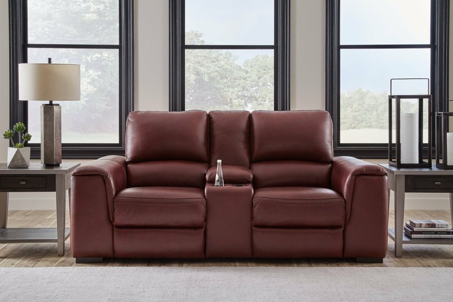 Living Room Ashley Furniture | Alessandro Power Reclining Loveseat With Console