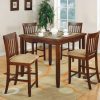 Dining Room Coaster Z2 Premium | Five Piece Casual Cherry Counter Height Dining Set