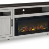 Entertainment Ashley Furniture | Darborn 88" Tv Stand With Electric Fireplace