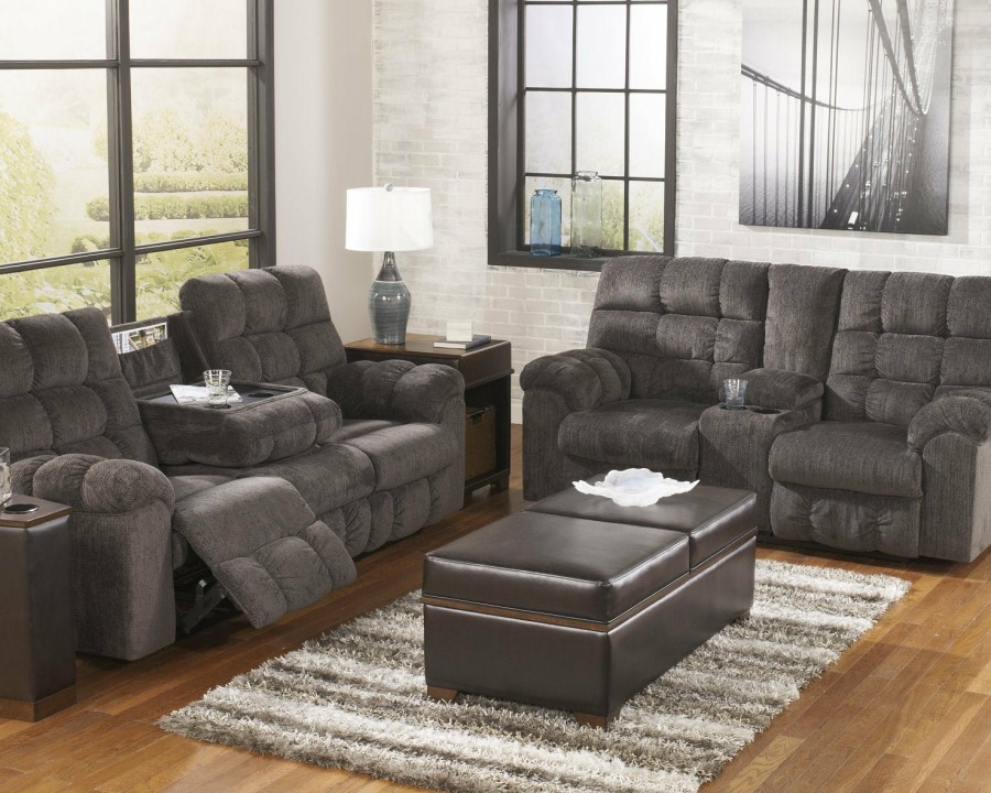 Living Room Ashley Furniture | Acieona Reclining Sofa With Drop Down Table