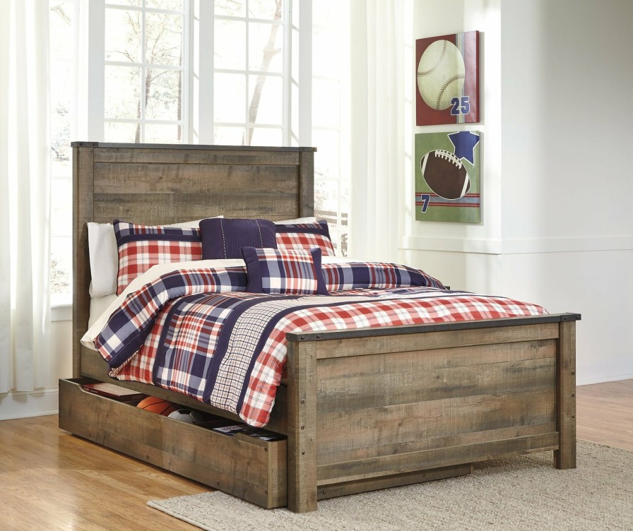 Bedroom Ashley Furniture | Trinell Bed With 1 Large Storage Drawer