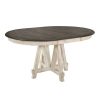 Dining Room Homelegance (Homerica East) | Homelegance Clover Round Dining Table In White And Gray 5656-66*