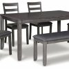 Dining Room Ashley Furniture | Bridson Dining Table And Chairs With Bench (Set Of 6)