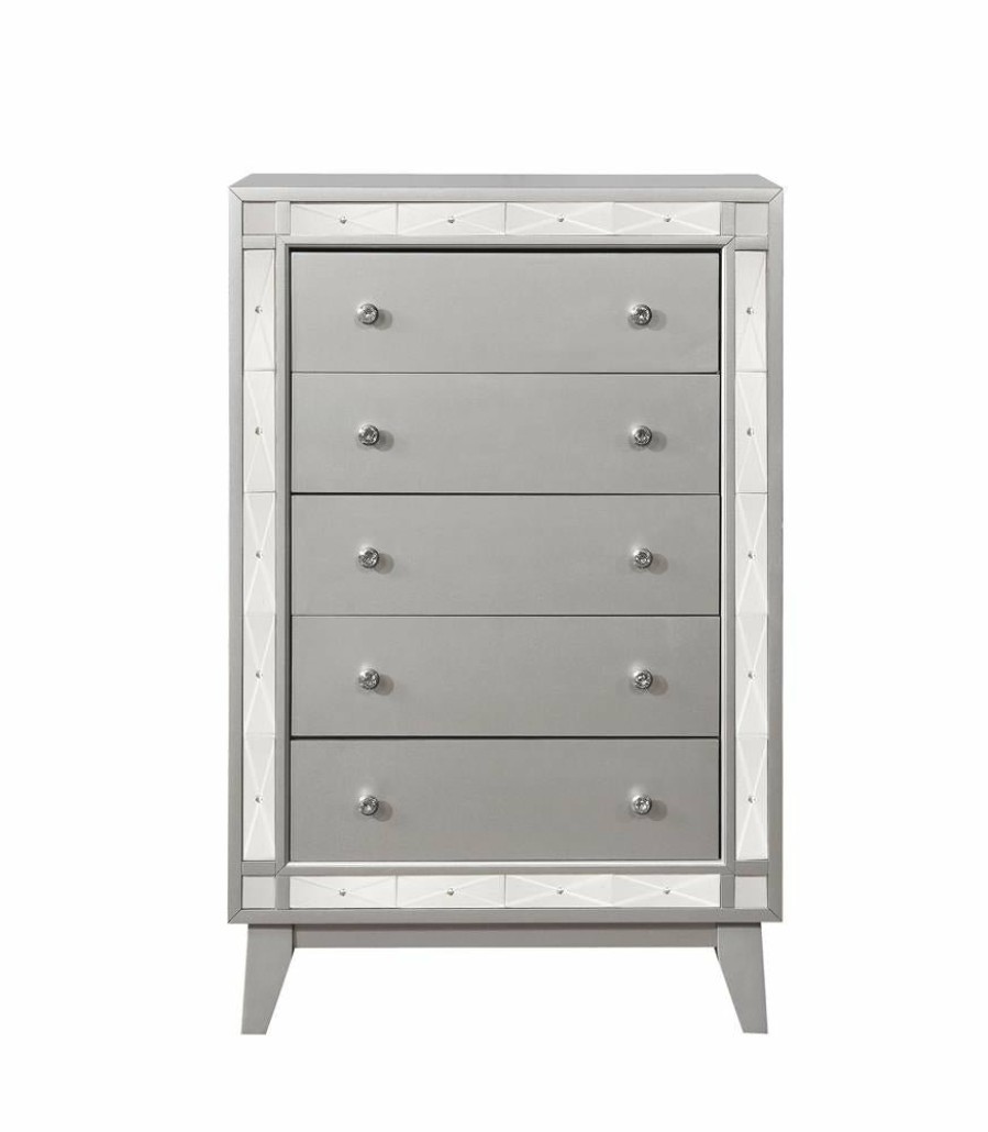 Bedroom Coaster Z2 Premium | Leighton Contemporary Five Drawer Chest