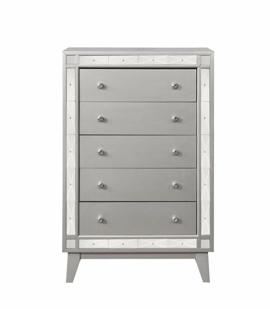 Bedroom Coaster Z2 Premium | Leighton Contemporary Five Drawer Chest