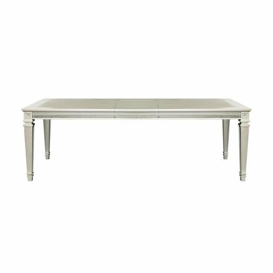 Dining Room Homelegance (Homerica East) | Homelegance Bevelle Rectangular Dining Table In Silver 1958-96