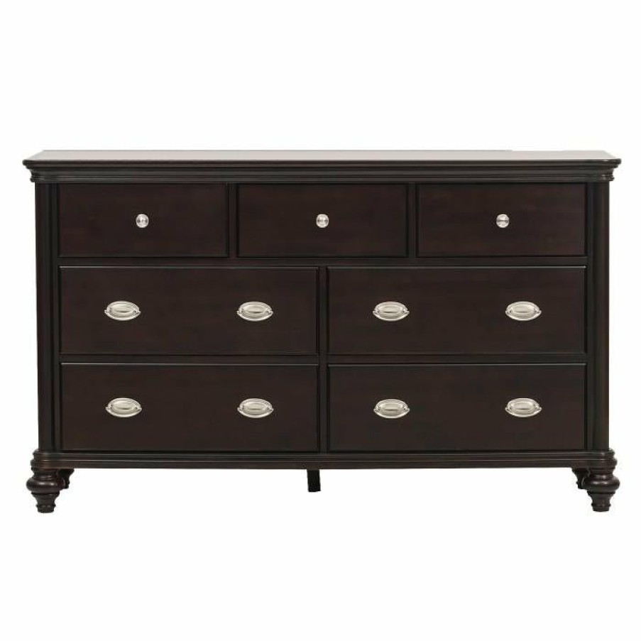 Bedroom Homelegance (Homerica East) | Homelegance Marston 7 Drawer Dresser In Dark Cherry 2615Dc-5