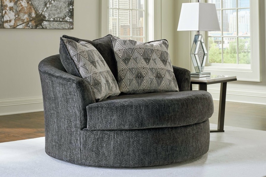 Living Room Ashley Furniture | Biddeford Oversized Swivel Accent Chair